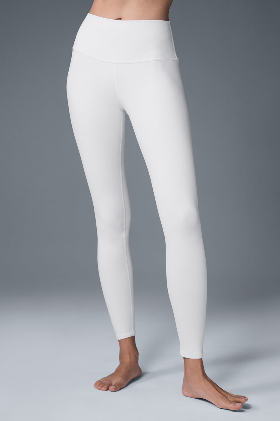 High Waist Airbrush Legging   White