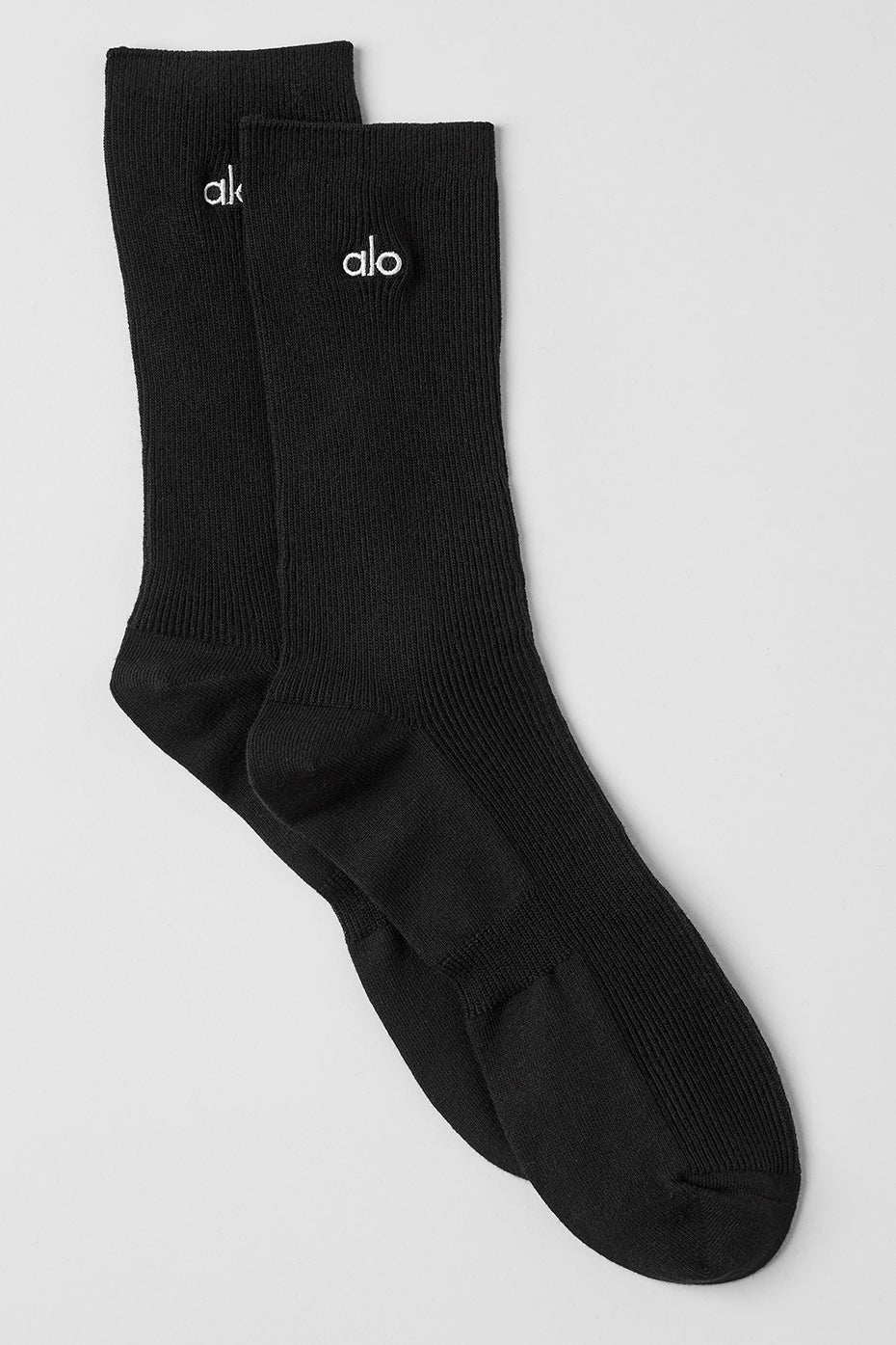 Unisex Half Crew Understated Sock   Black