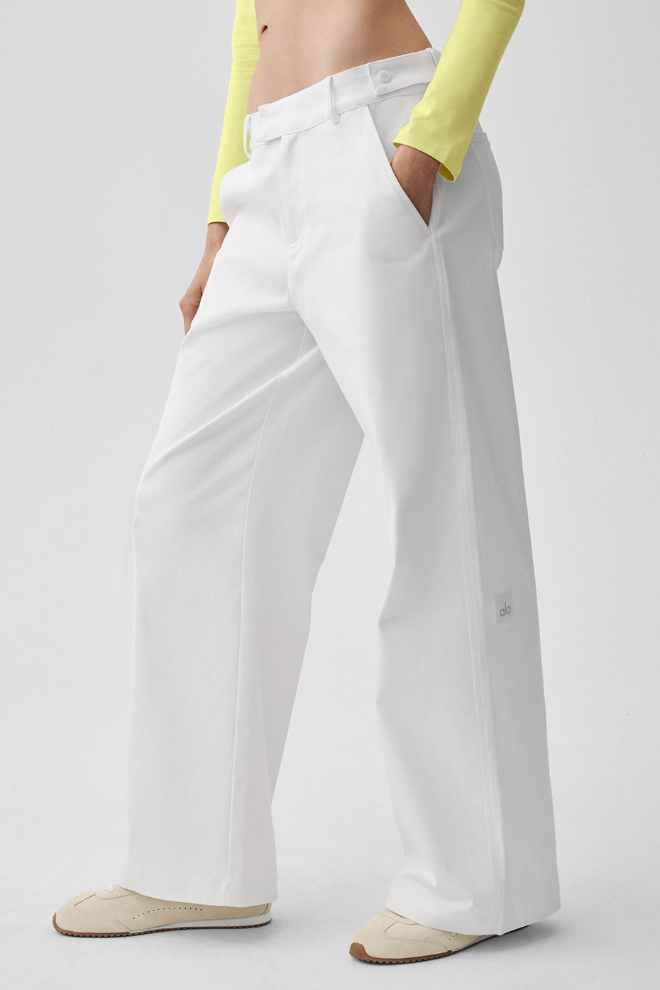 High Road Straight Leg Pant   White