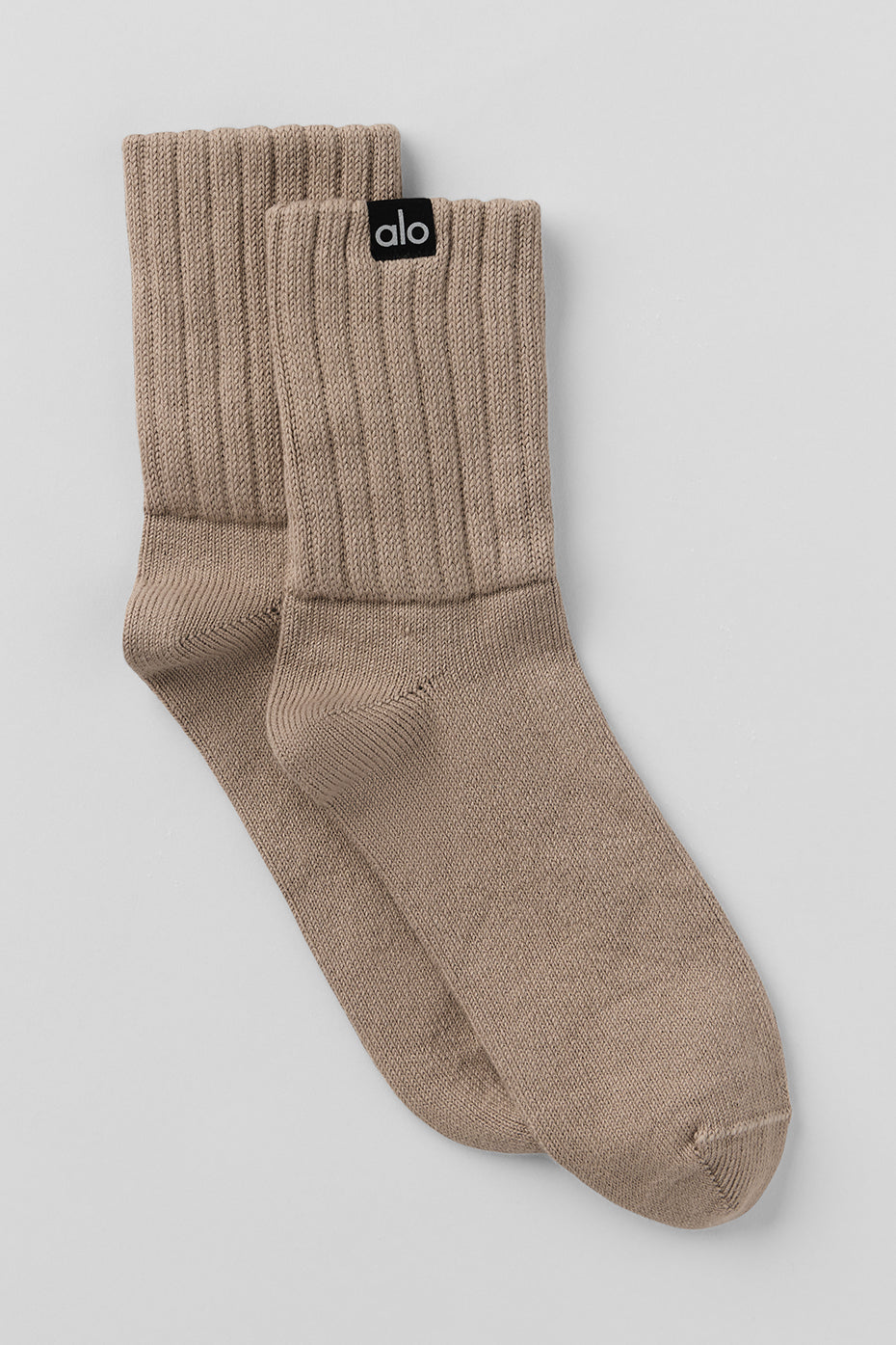 Unisex Half Crew Scrunch Sock   Gravel