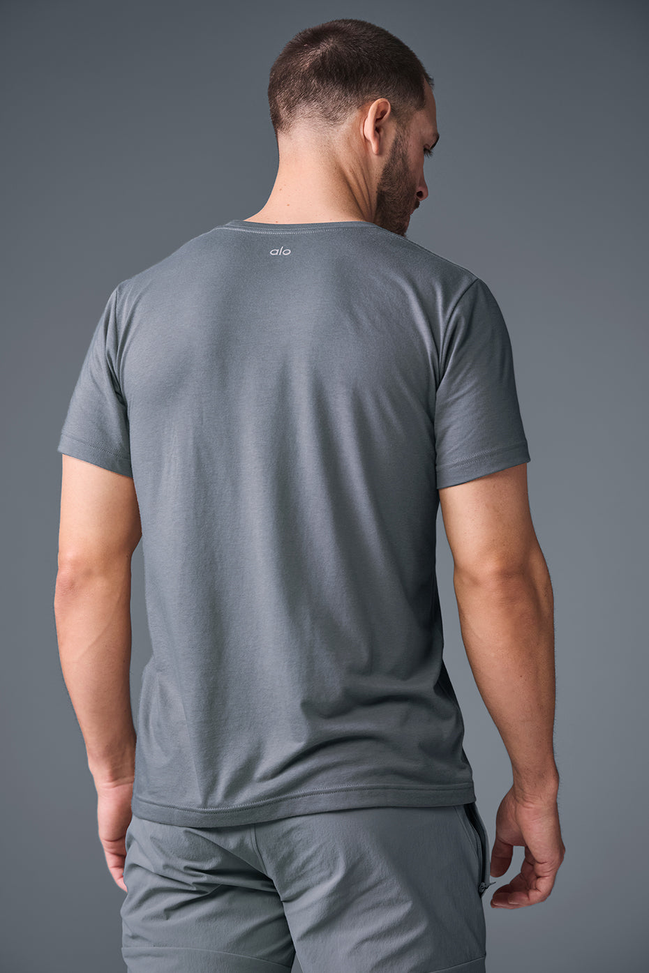 Alternative view of Triumph Tee   Steel Grey