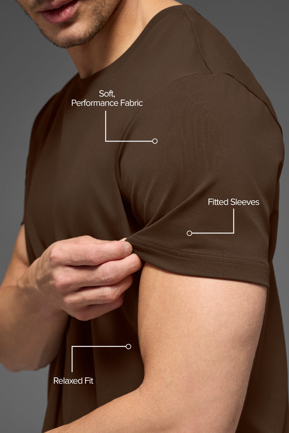 Alternative view of Conquer Reform Crewneck Short Sleeve   Espresso