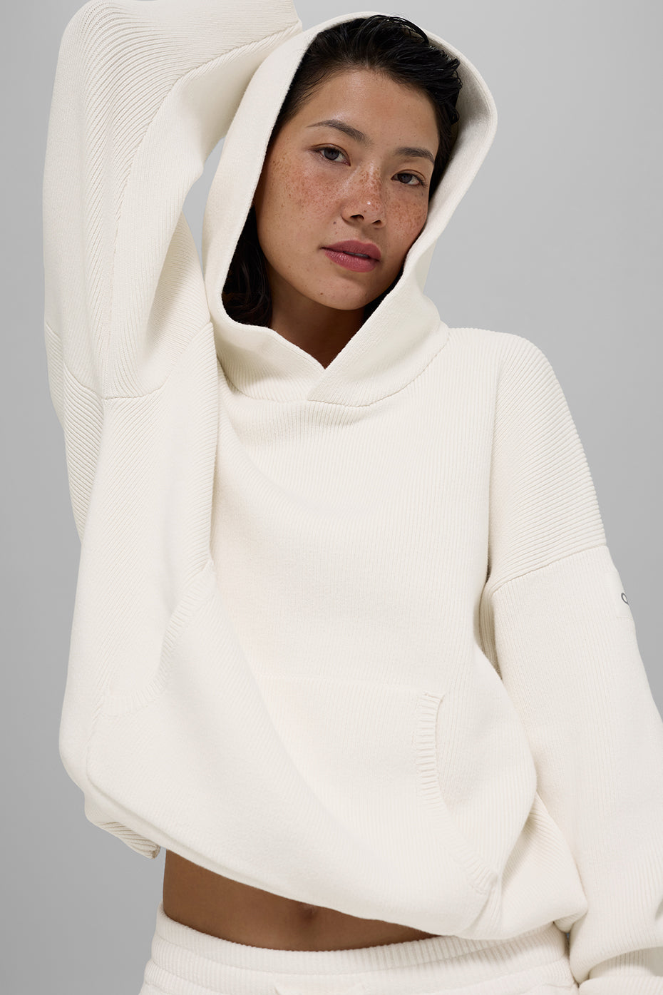 Scholar Hooded Sweater   Ivory
