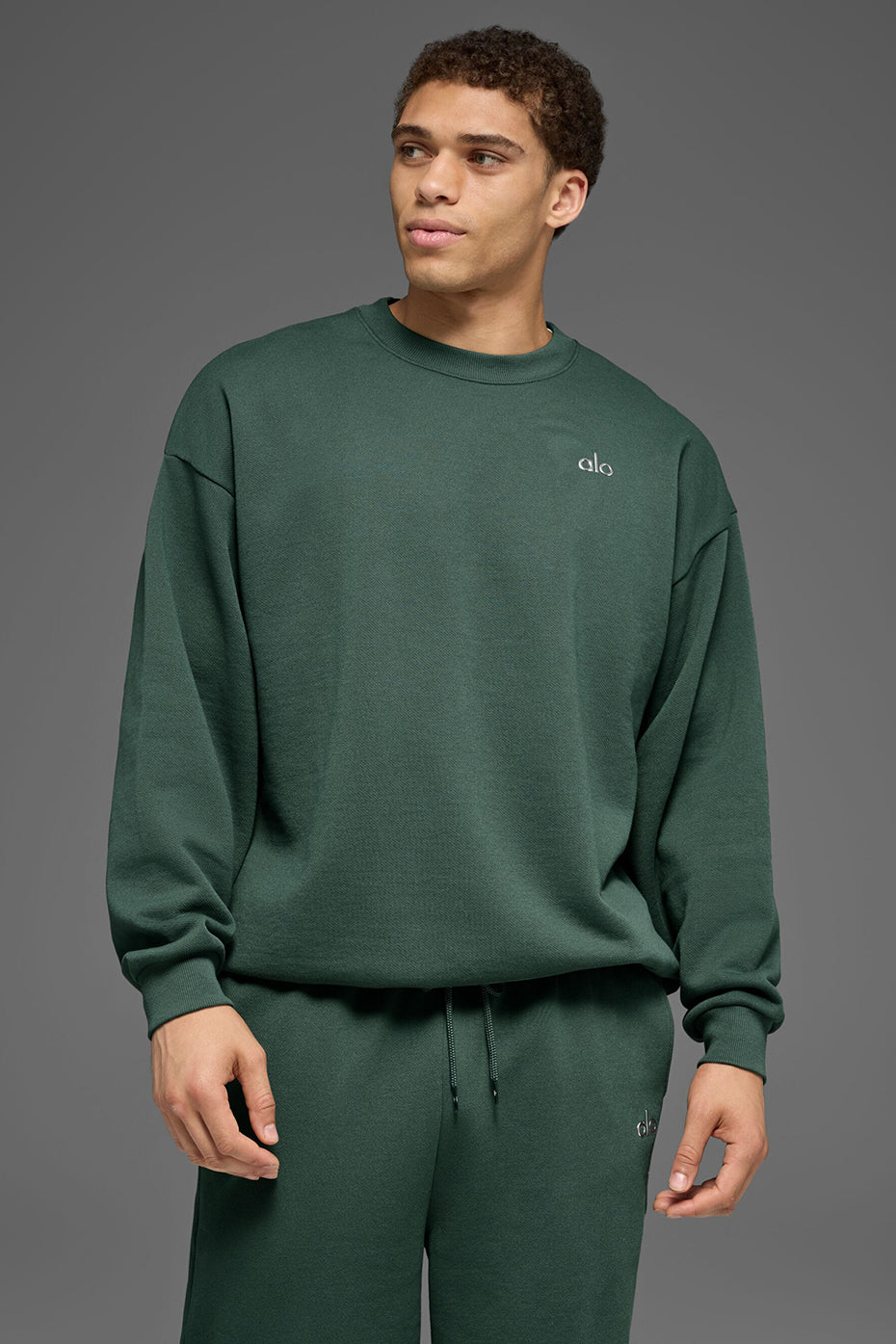 Accolade Crew Neck Pullover   Clover Green