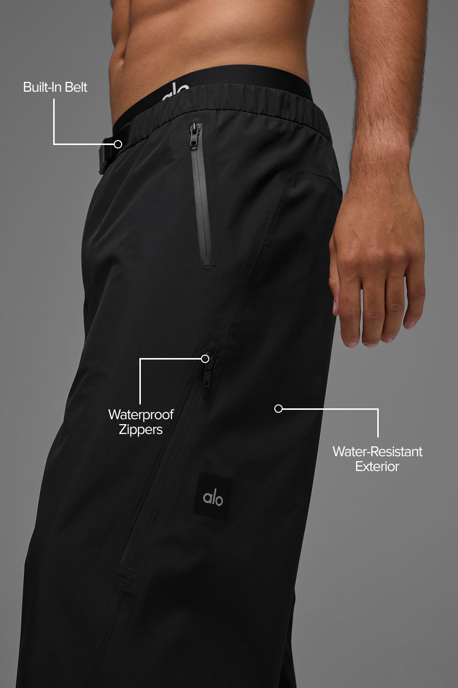 Alternative view of Alpha Shell Pant   Black
