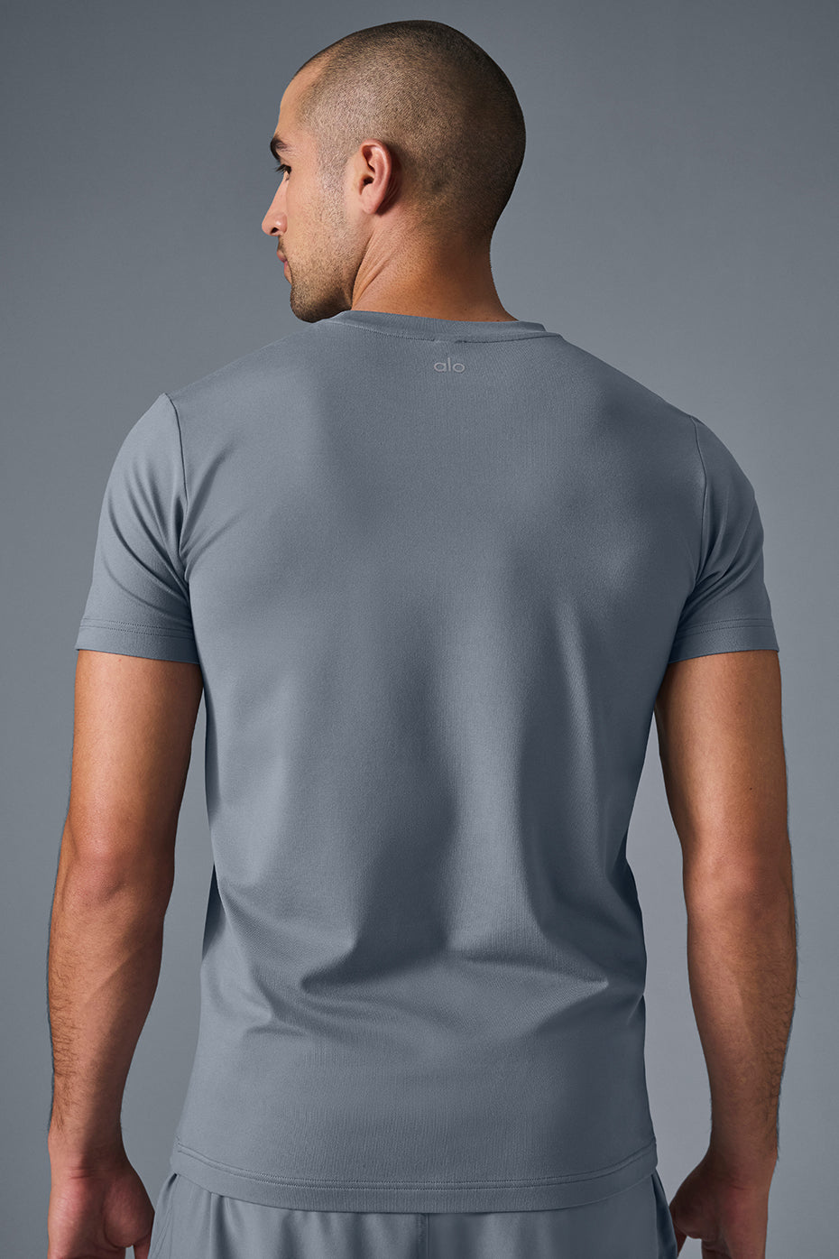 Alternative view of Conquer Reform Crewneck Short Sleeve   Steel Grey