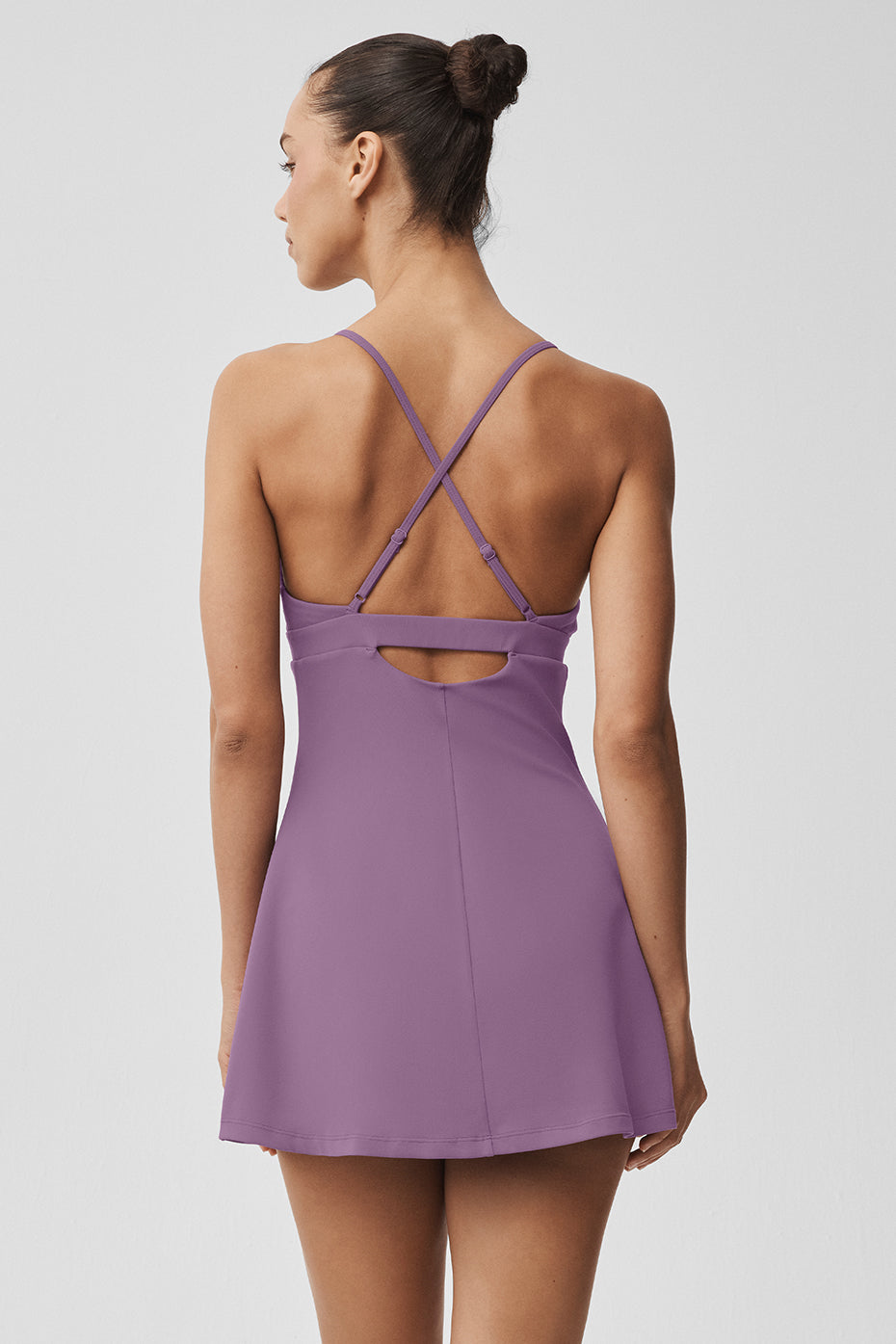 Alternative view of Airbrush Splendor Dress   Plum Kiss