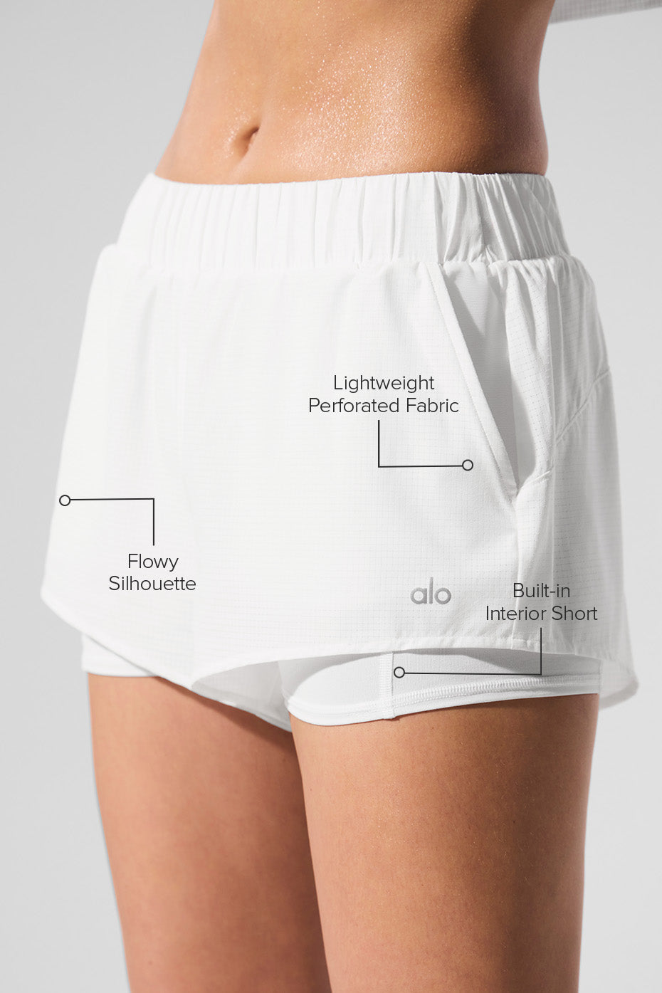 Alternative view of Sport Star Short   White