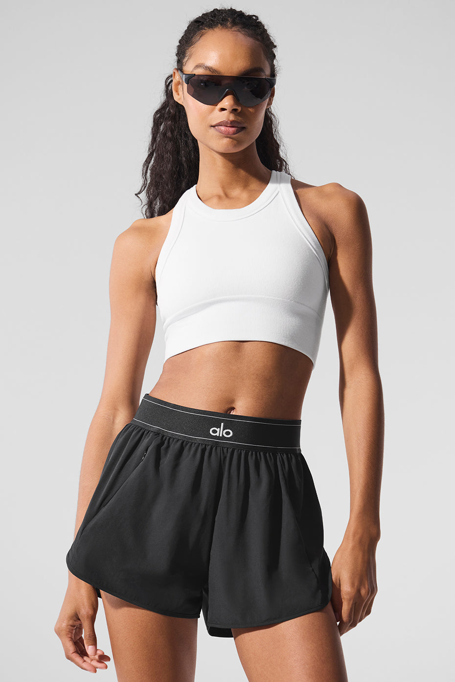 Alternative view of Seamless Delight High Neck Bra   White