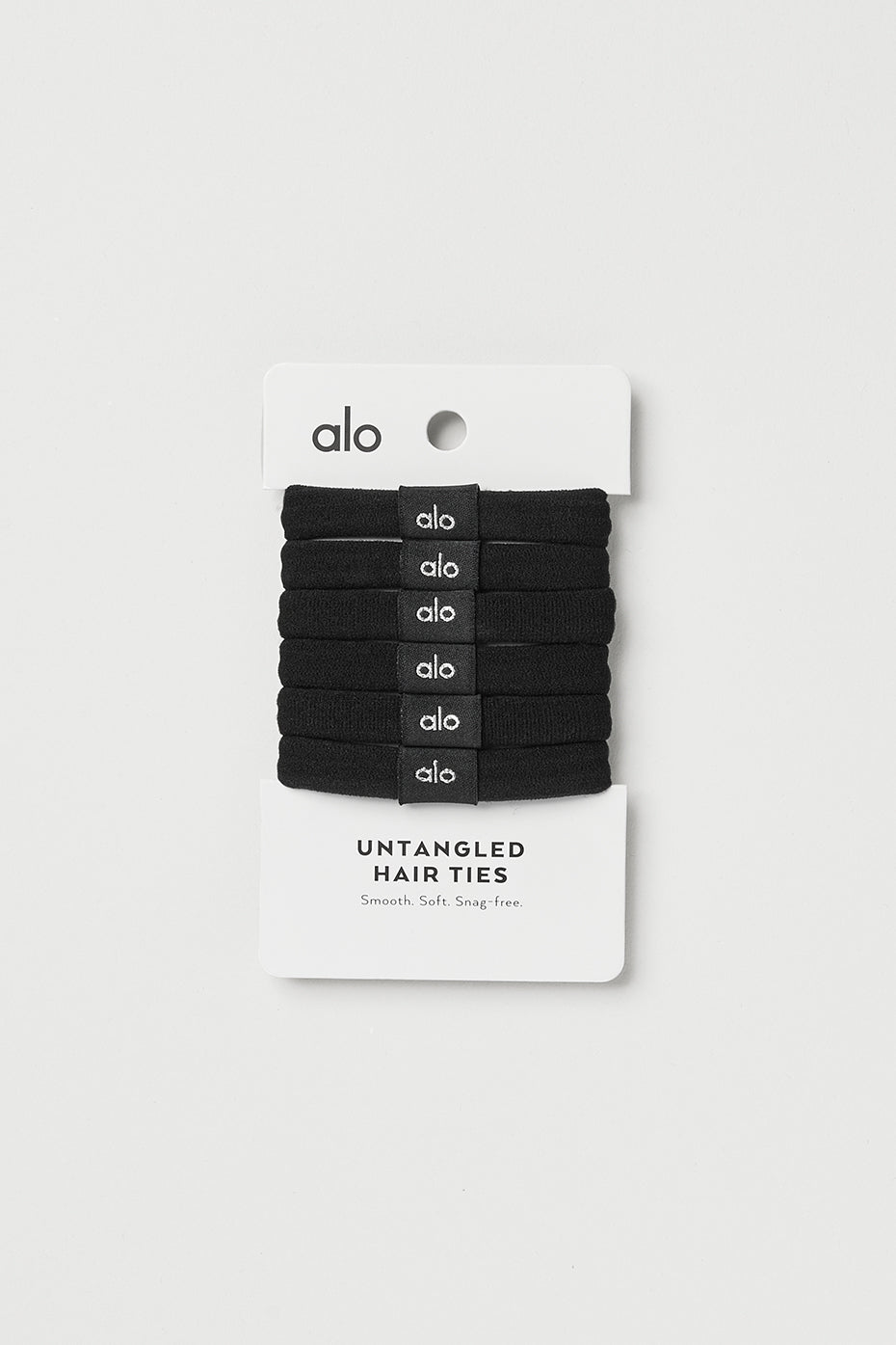 Untangled Hair Tie 6 Pack   Black
