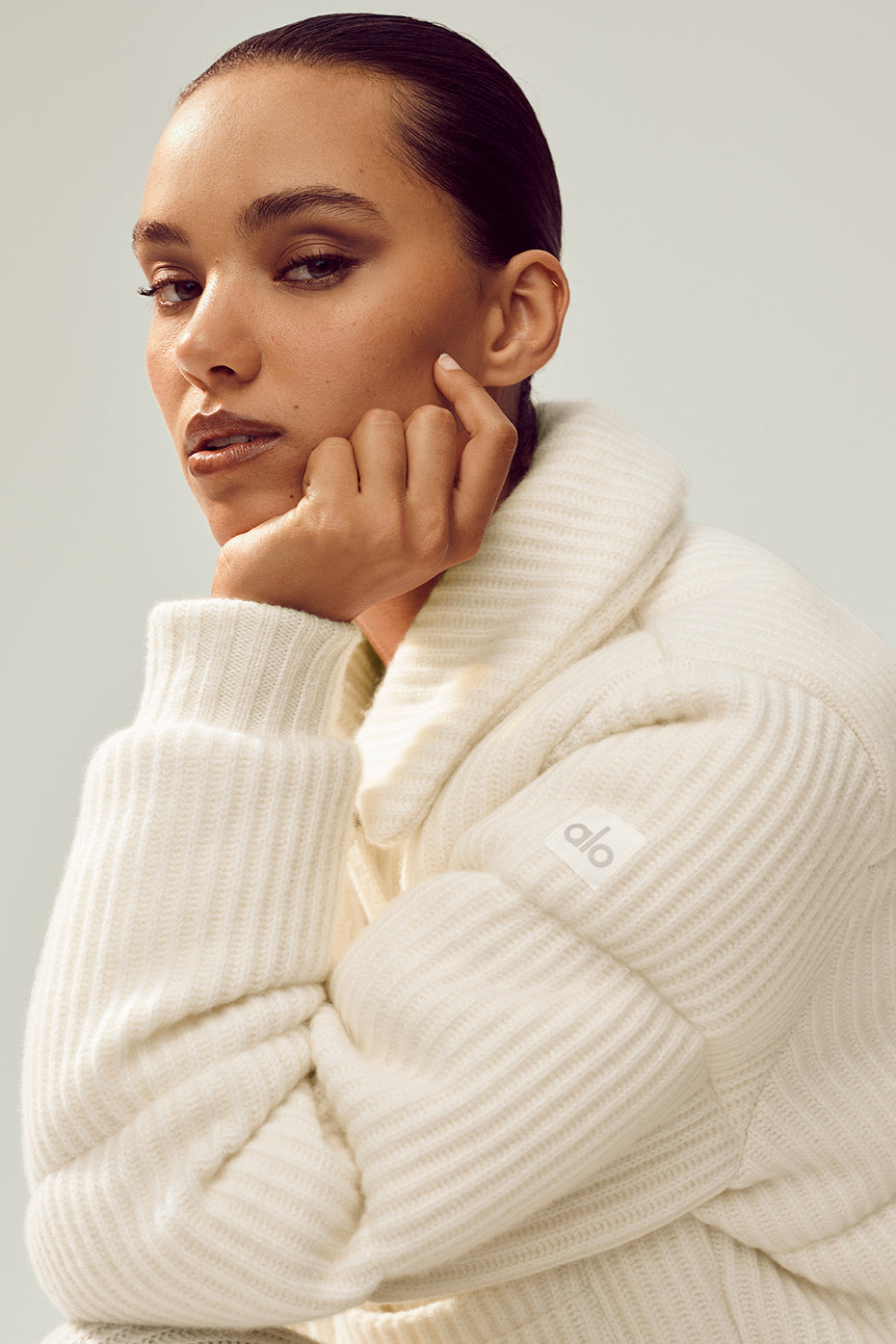 Alternative view of Cashmere Northstar Sweater Puffer   Ivory