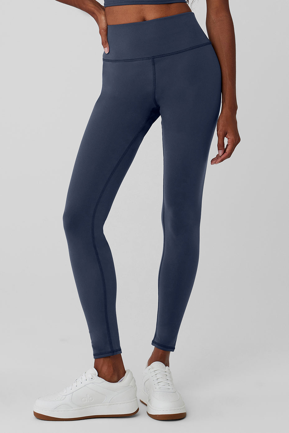 Airbrush Winter Warm High Waist Nocturne Legging   Navy