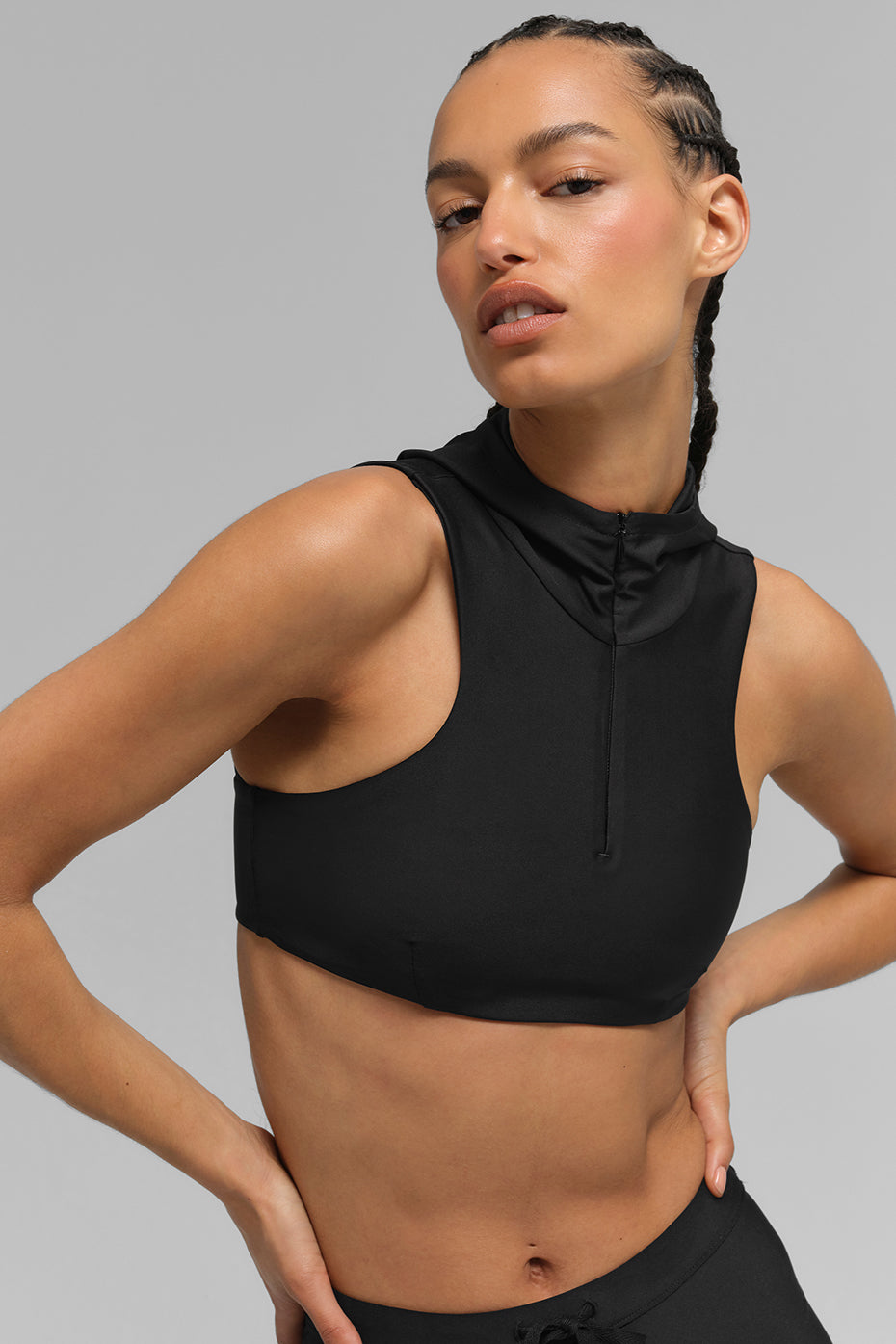 Airlift Light Speed Hooded Bra   Black