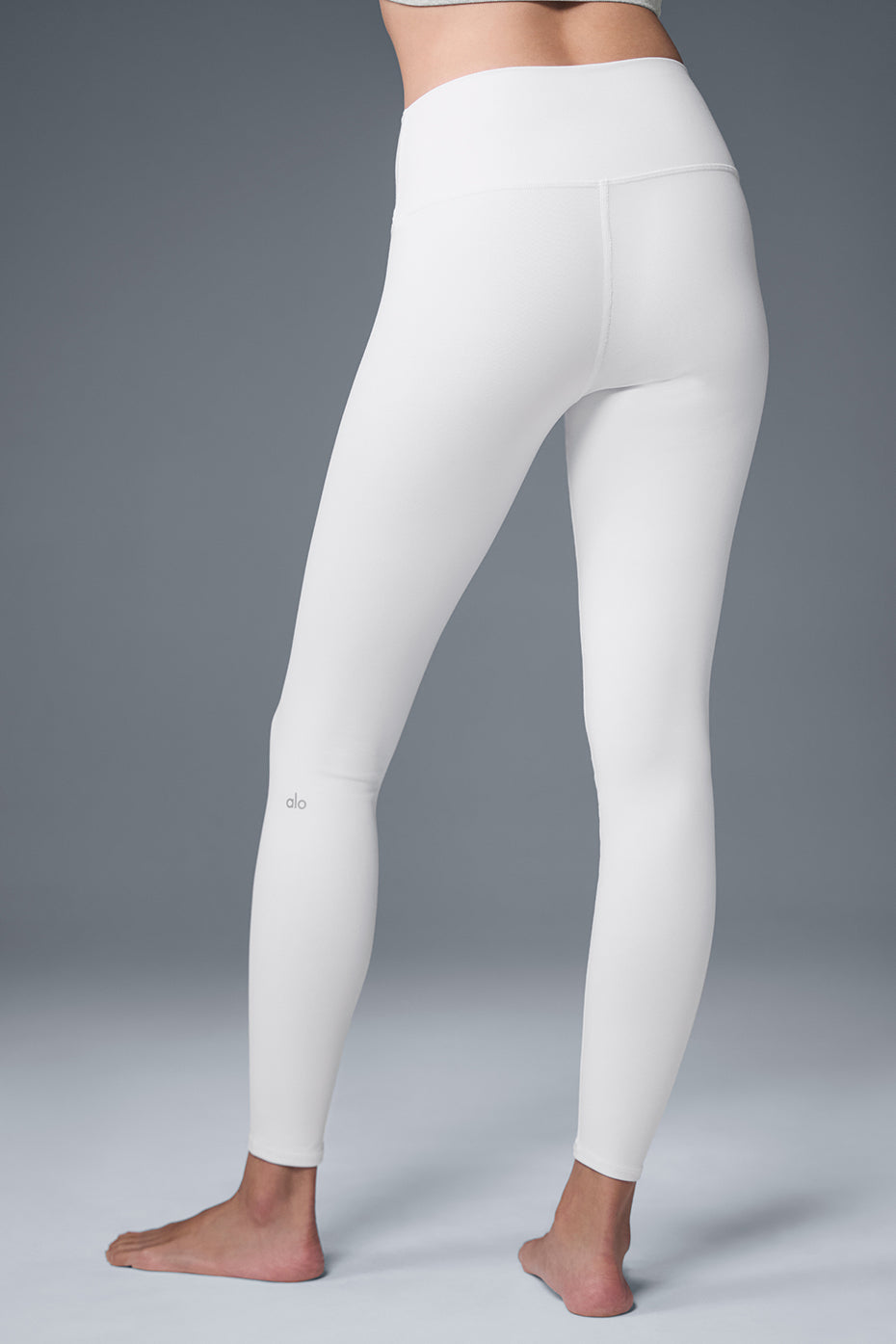 Alternative view of High Waist Airbrush Legging   White