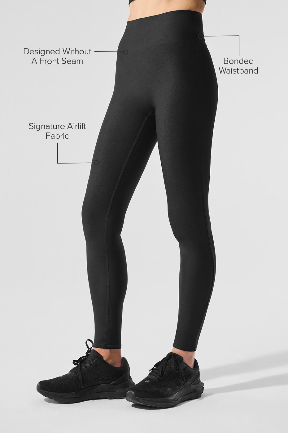 Alternative view of Airlift High Waist Sleek Legging   Black