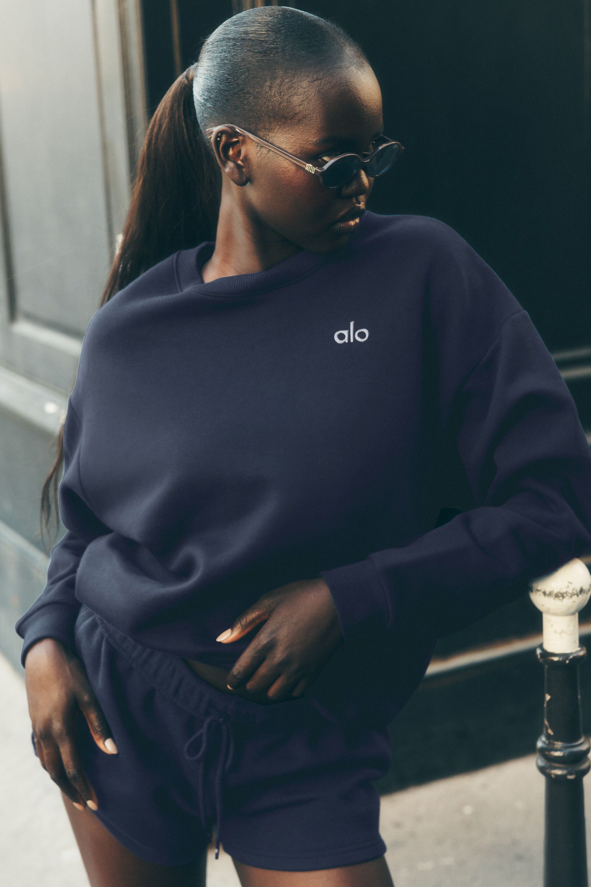 Accolade Crew Neck Pullover   Navy