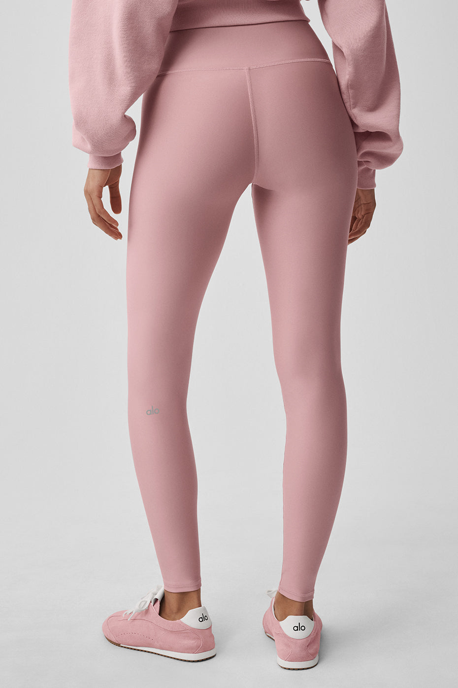 Alternative view of High Waist Airlift Legging   Vintage Pink