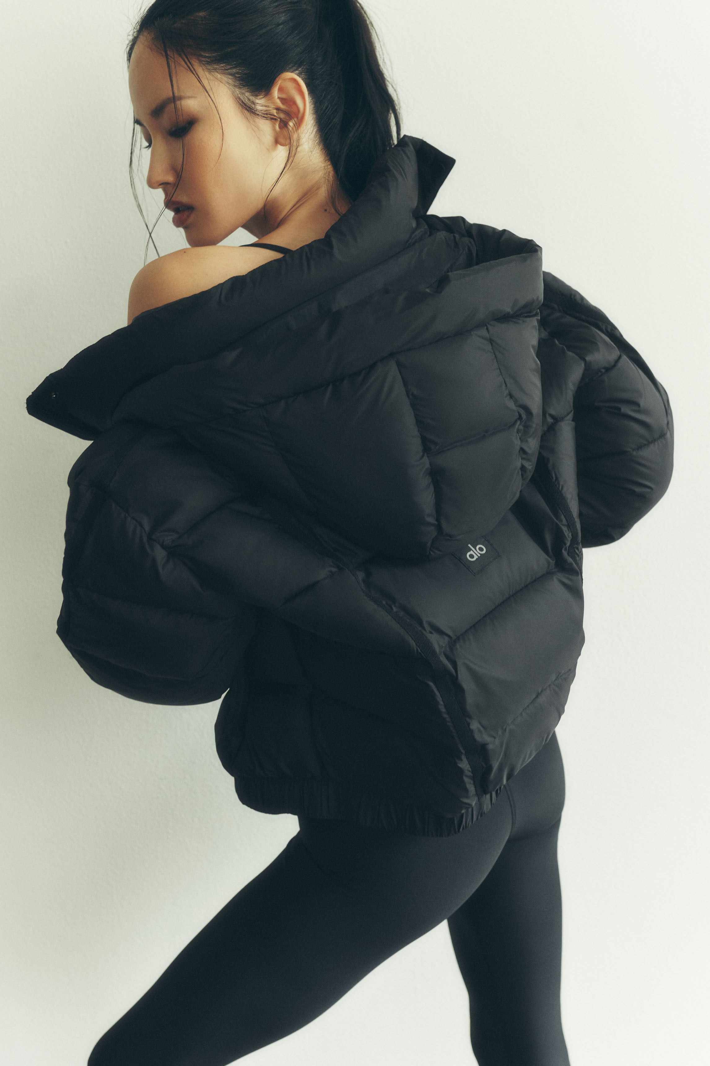 Aspen Love Puffer Jacket   Black