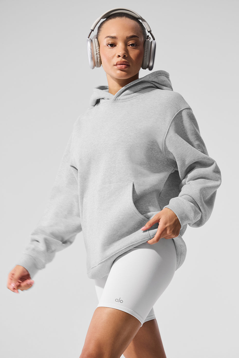 Renown Heavy Weight Hoodie   Athletic Heather Grey