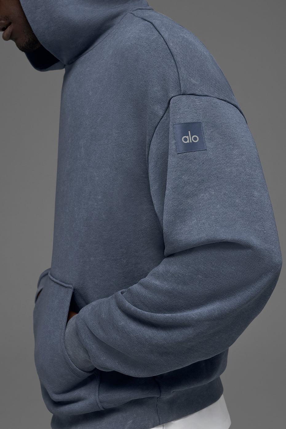 Alternative view of Chill Vintage Wash Hoodie   Bluestone Wash