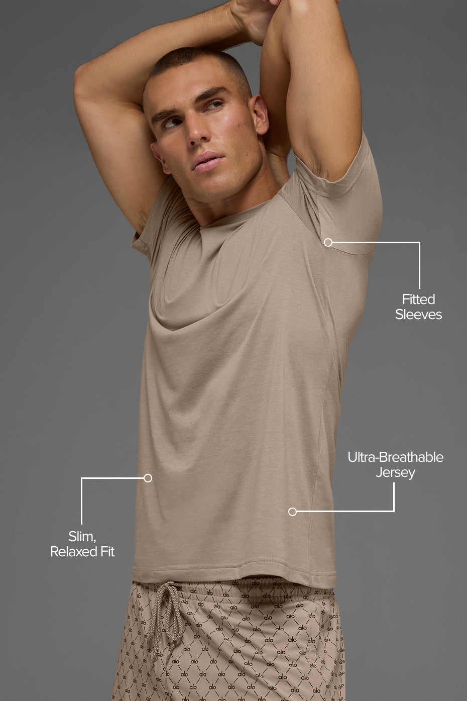 Alternative view of Triumph Tee   Gravel