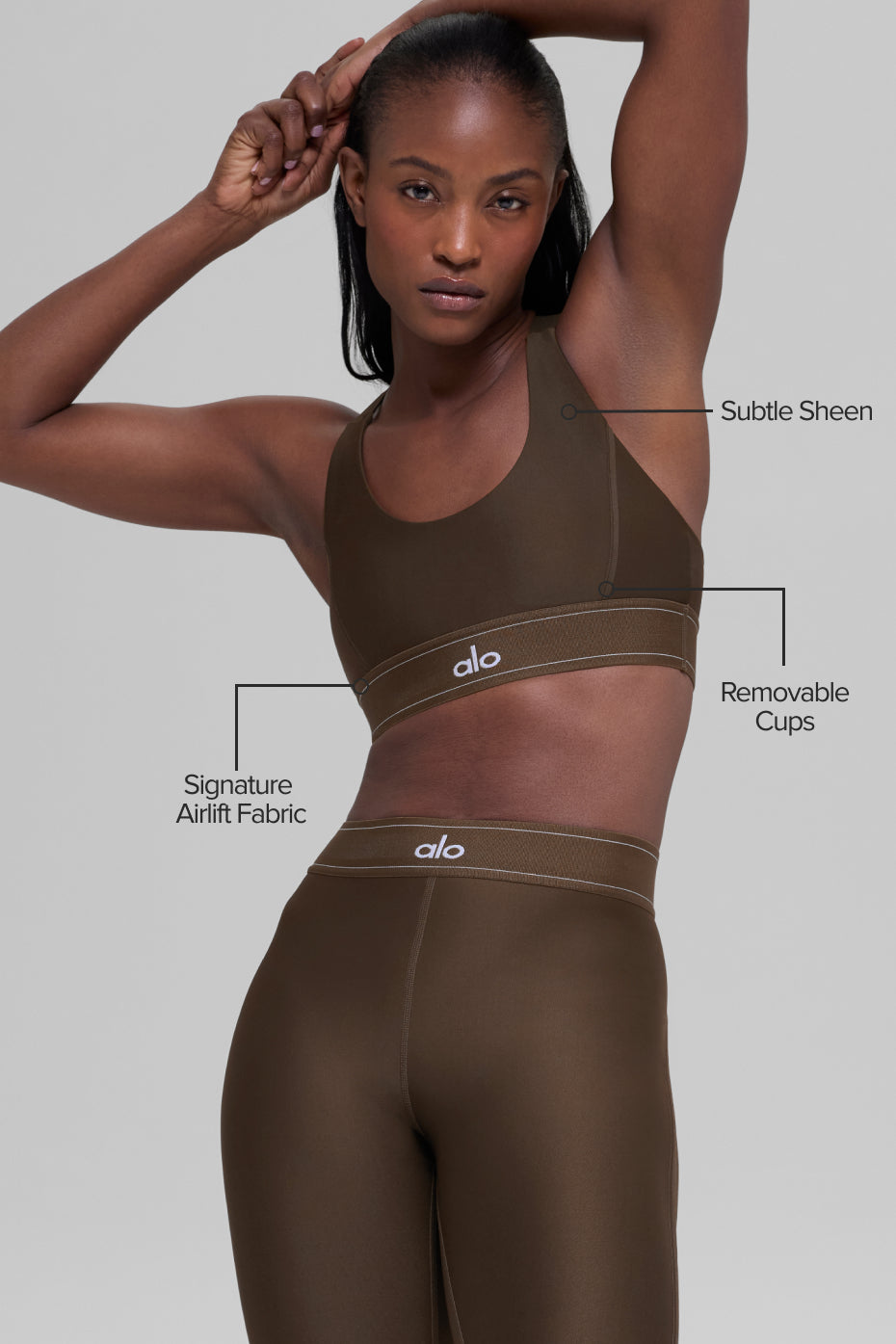 Alternative view of Airlift Suit Up Bra   Espresso