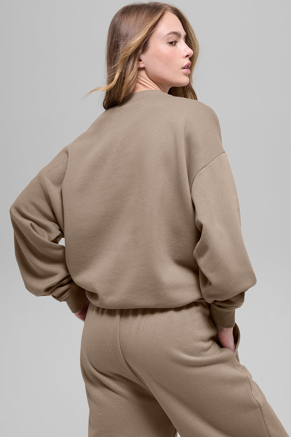 Alternative view of Accolade Crew Neck Pullover   Gravel