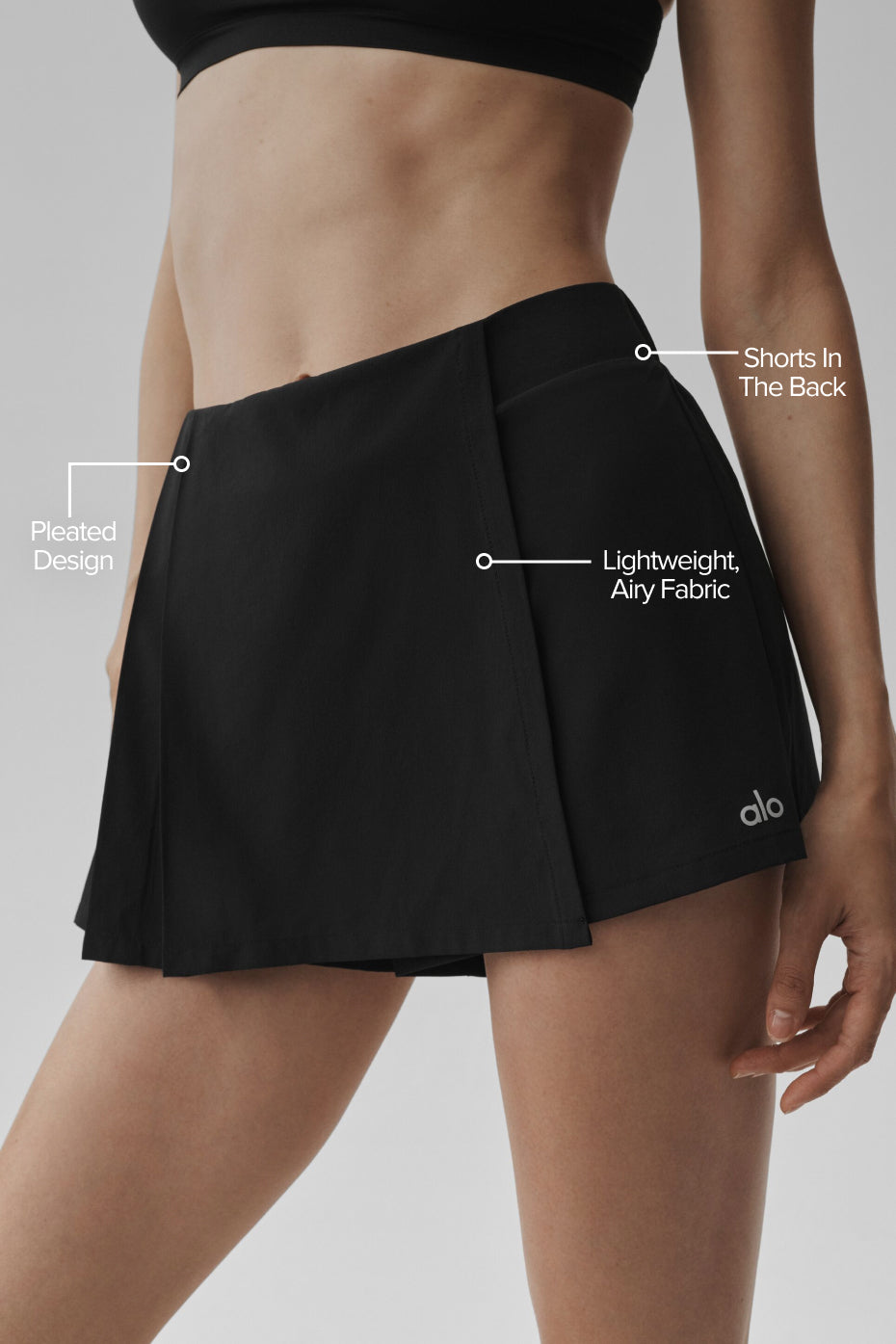 Alternative view of Unmatched Skort   Black