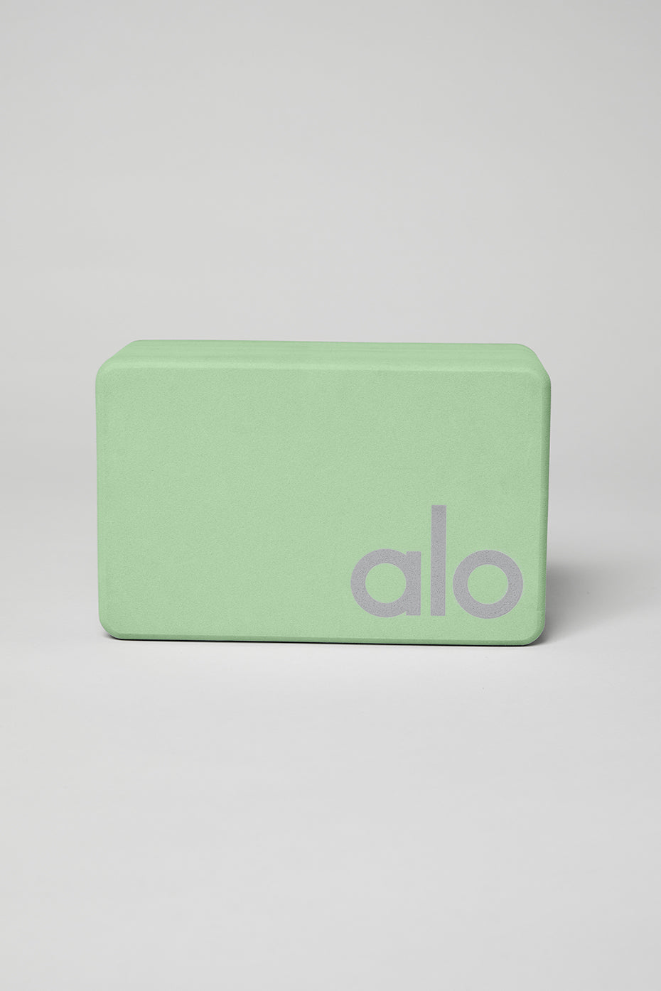 Uplifting Yoga Block   Honeydew/Silver