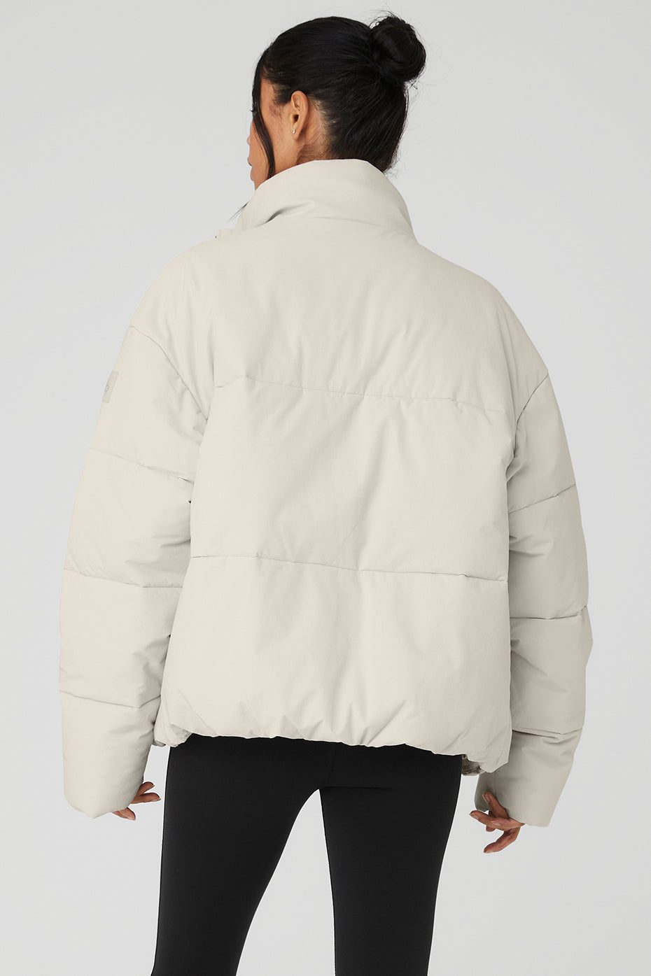 Alternative view of Stretch Woven Street Puffer   Bone