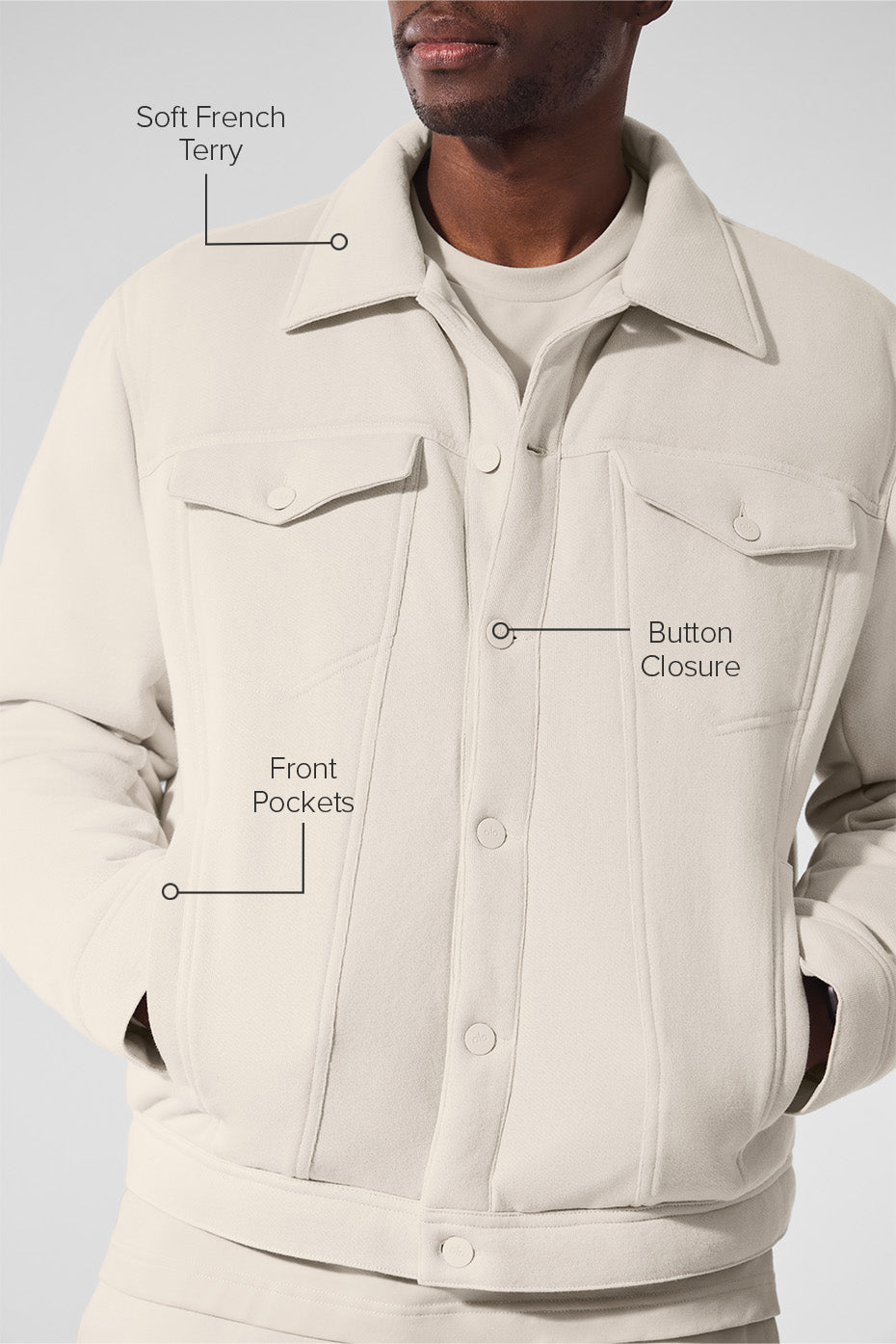 Alternative view of Ease Trucker Jacket   Bone