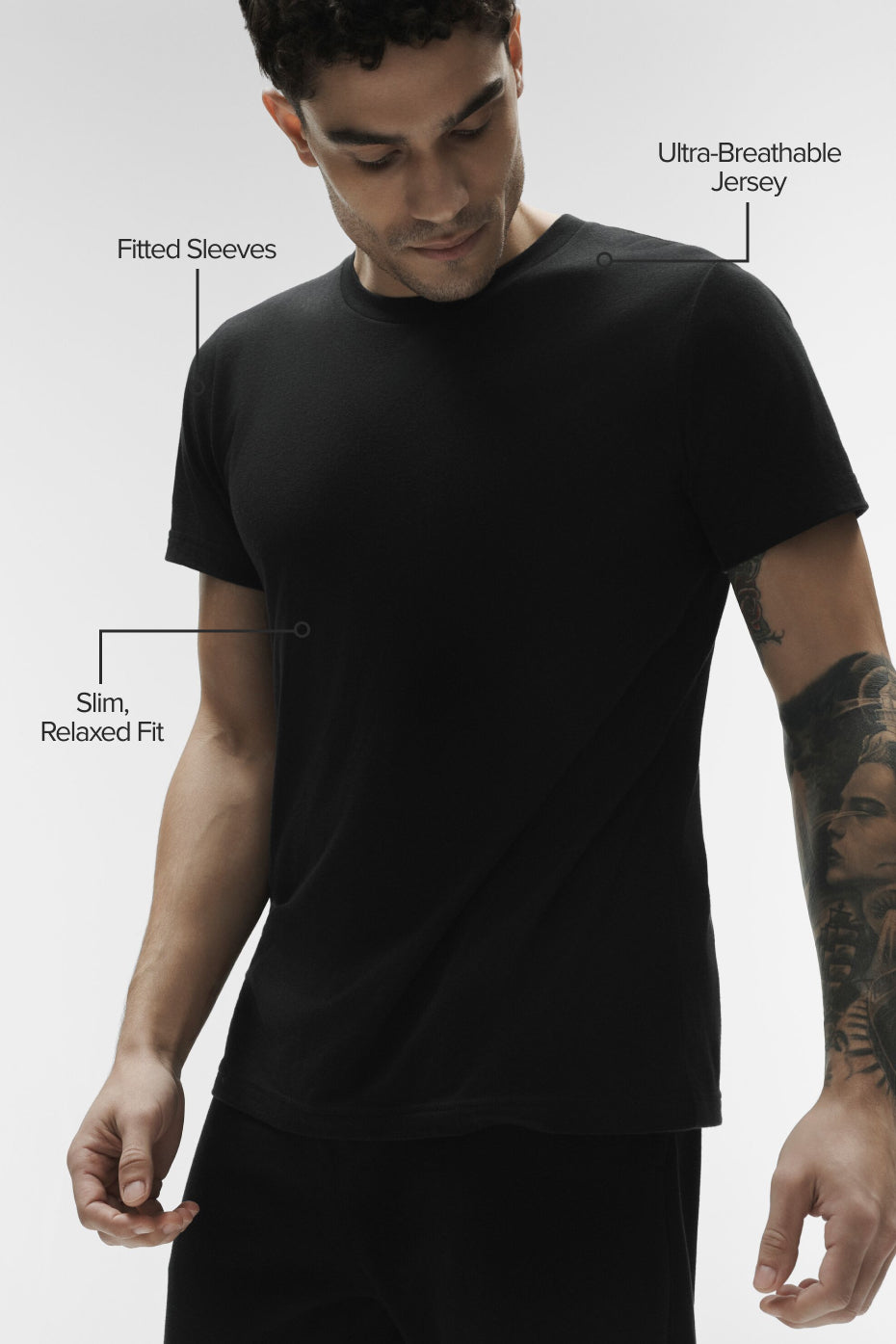 Alternative view of Triumph Tee   Black