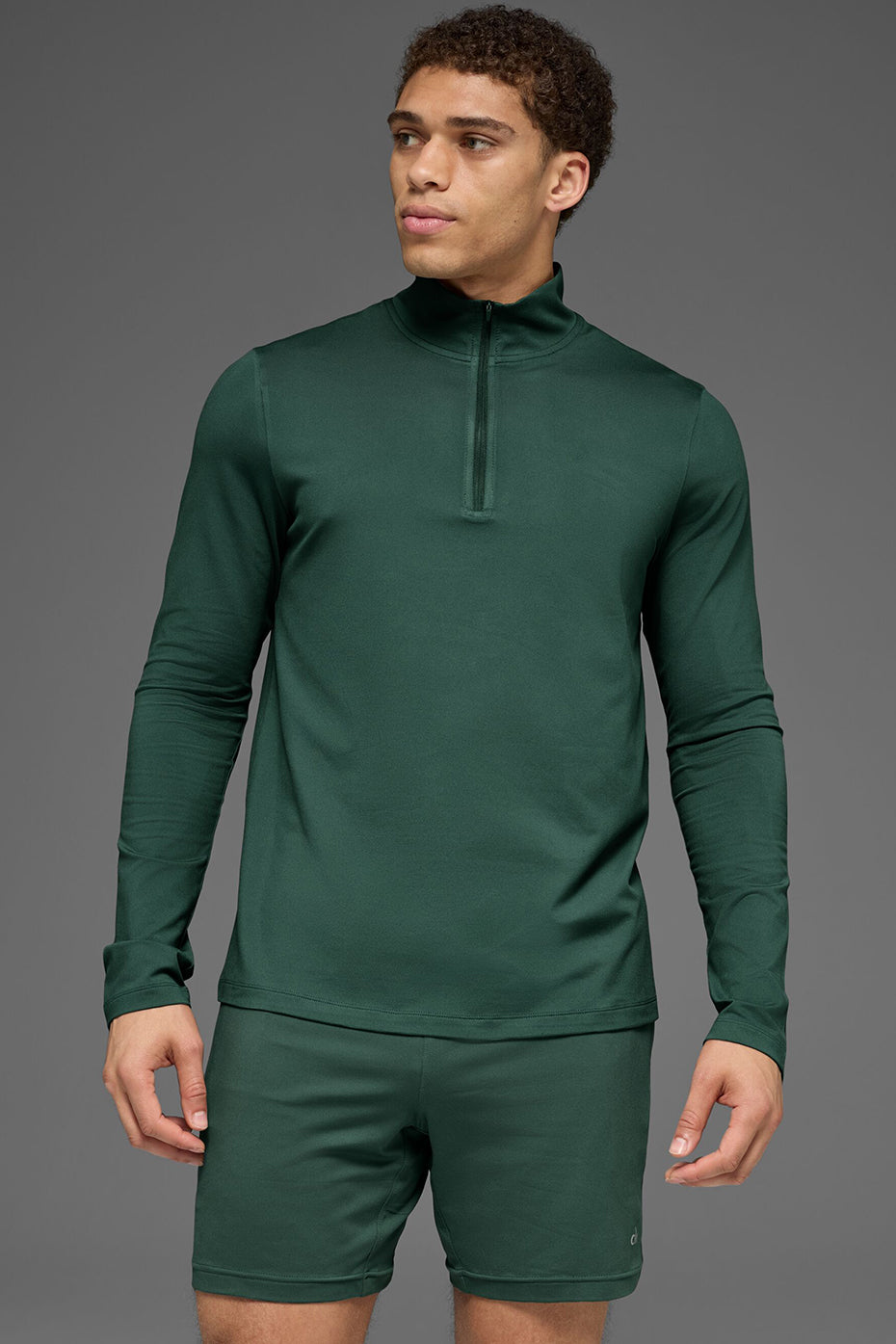 Conquer 1/4 Zip Reform Long Sleeve   Clover Green