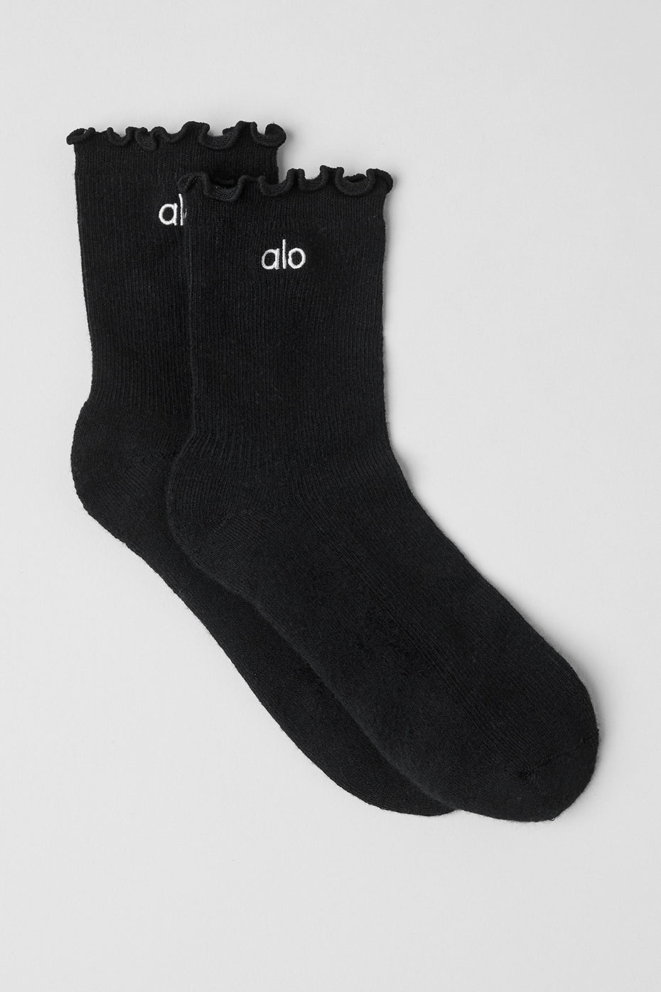 Women's Lettuce Edge Sock   Black