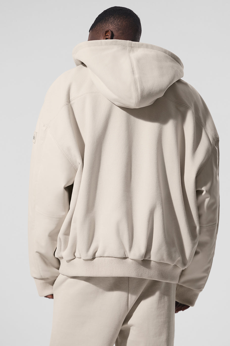 Alternative view of Select Hooded Bomber Jacket   Bone