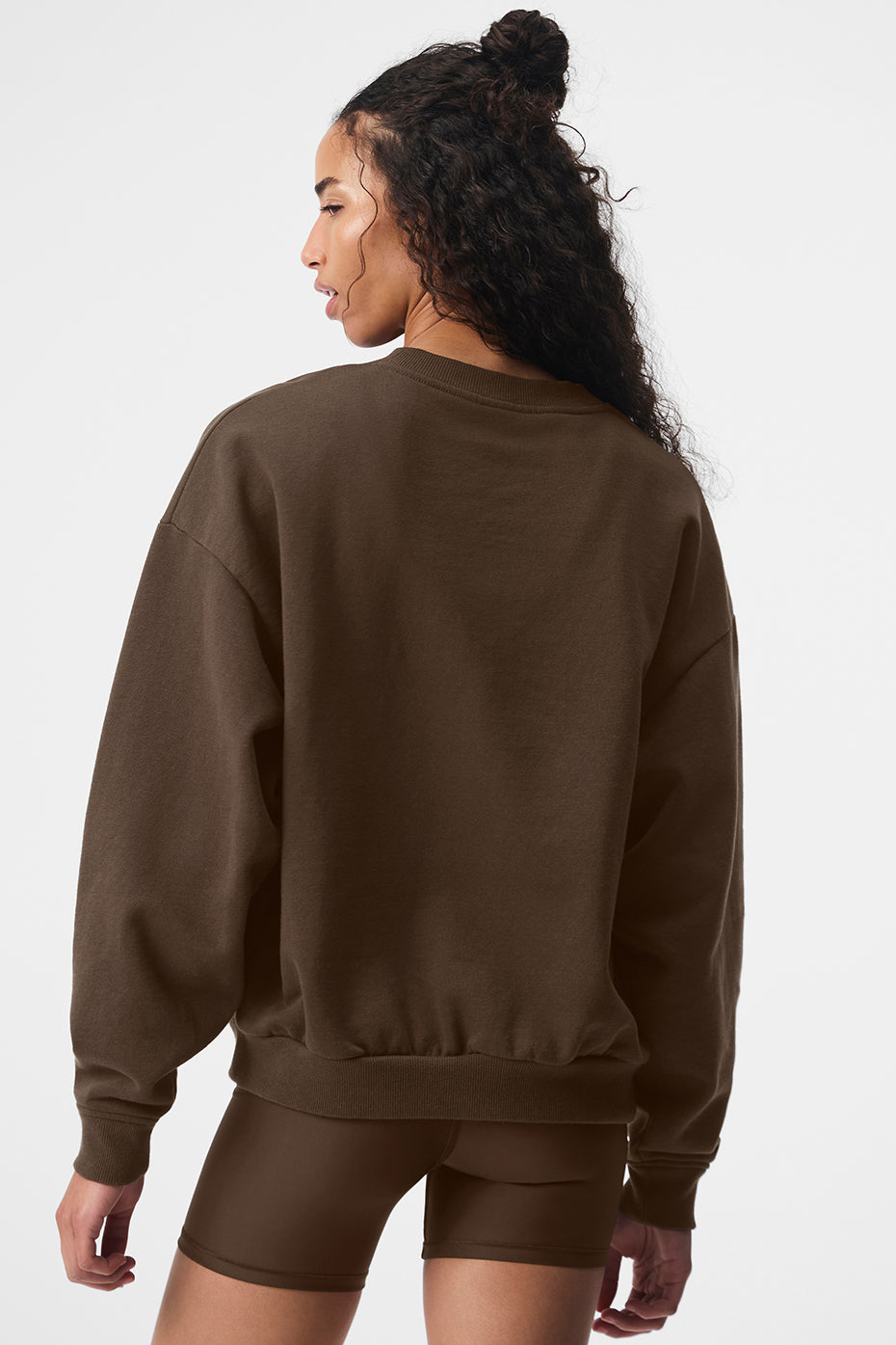 Alternative view of Accolade Crew Neck Pullover   Espresso