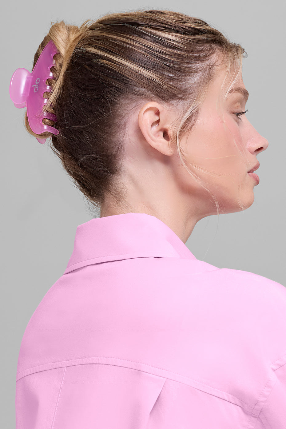 Alternative view of Effortless Claw Clip (2 Pack)   Candy Heart Pink/Bright Red