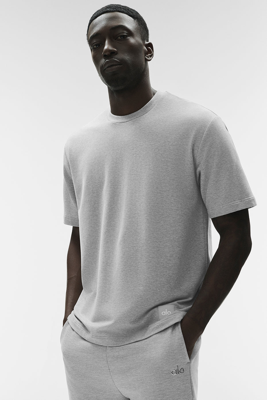 Double Take Short Sleeve   Athletic Heather Grey