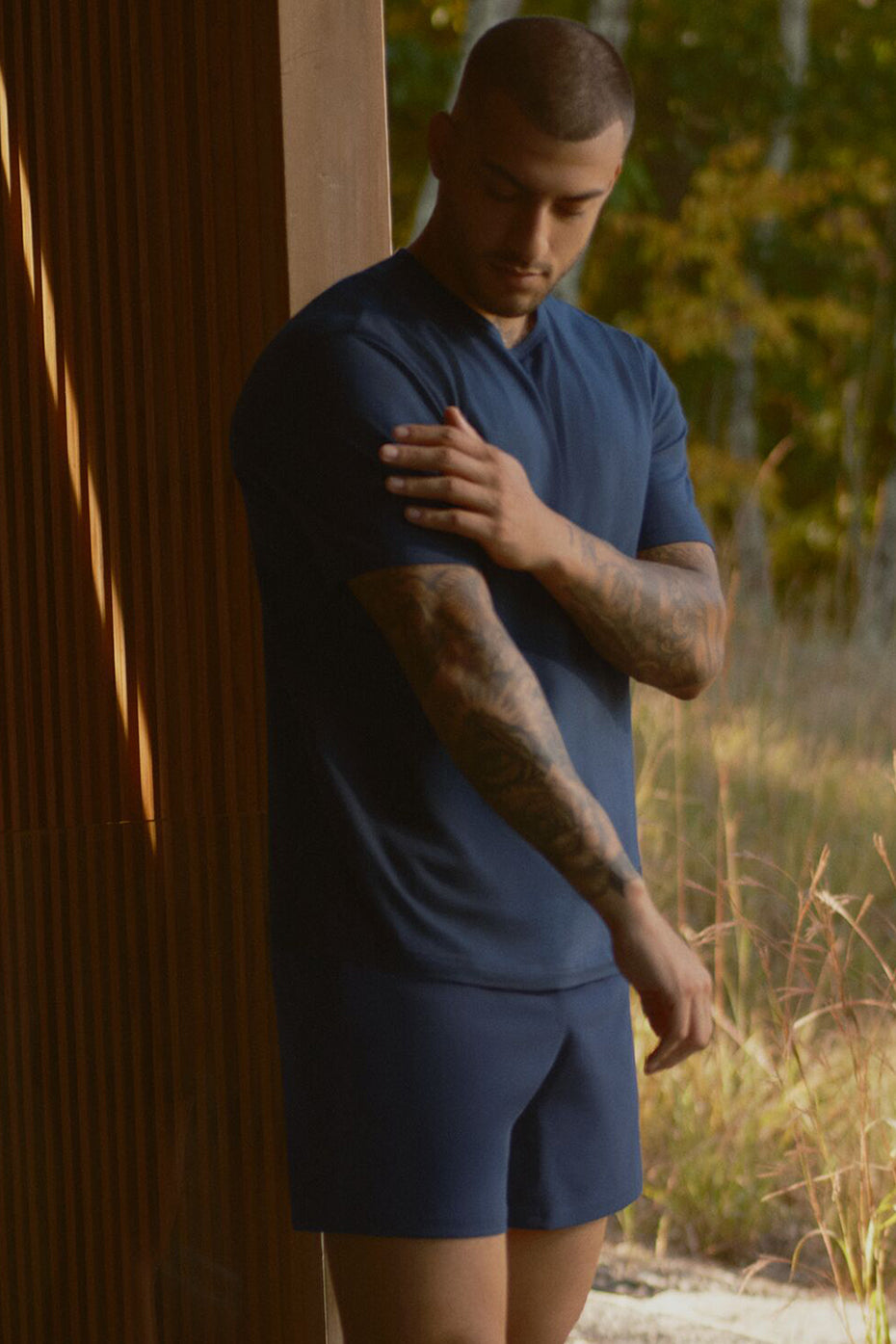 Essential Short Sleeve Street Tee   Navy