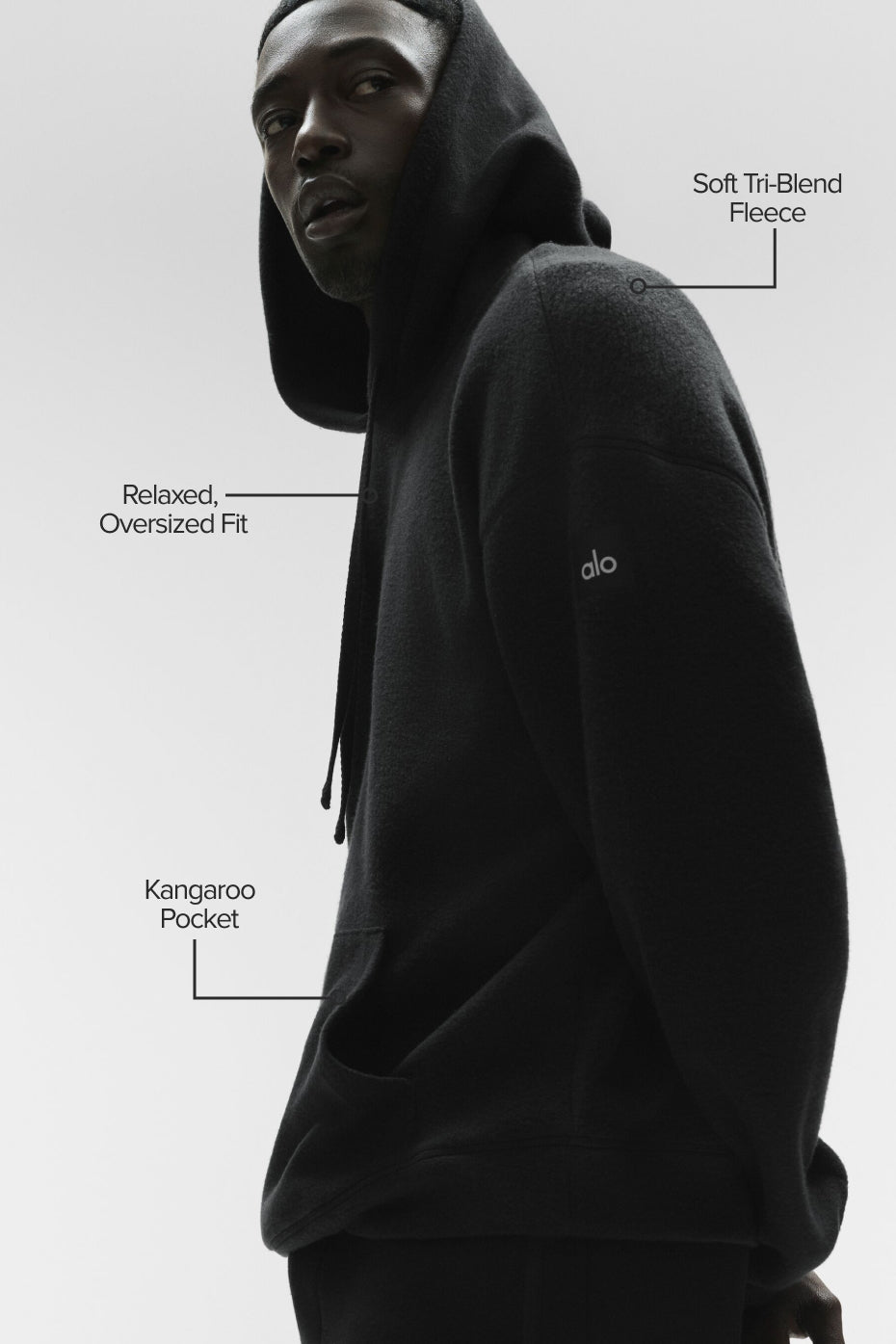 Alternative view of Triumph Restore Hoodie   Black