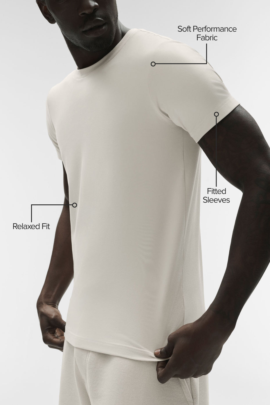 Alternative view of Conquer Reform Crewneck Short Sleeve   Bone