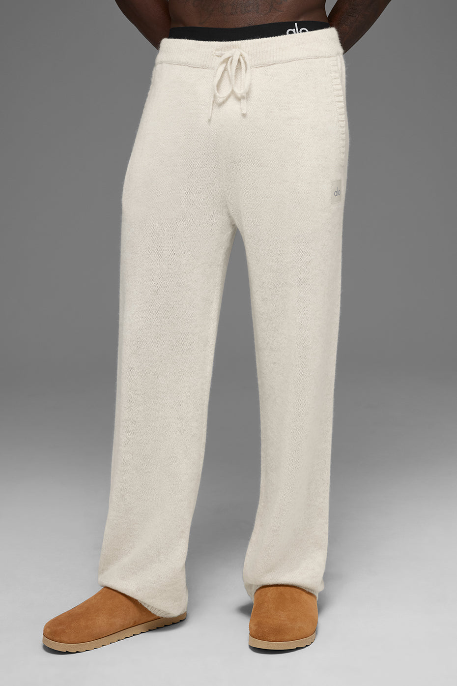 Wool Cashmere New Class Sweatpant   Bone Heather