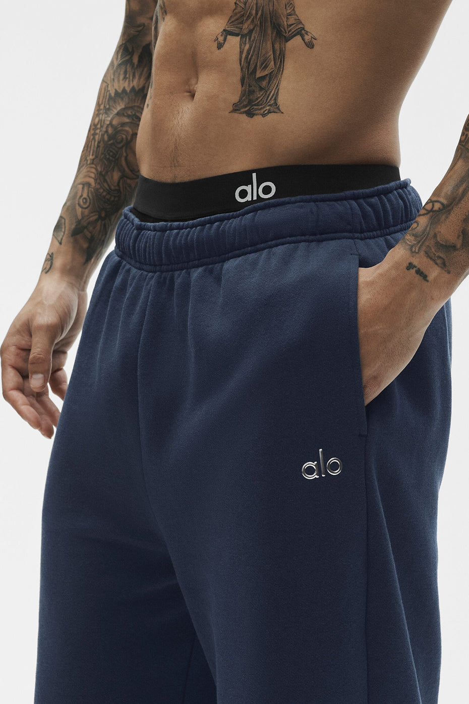 Alternative view of Accolade Straight Leg Sweatpant   Navy