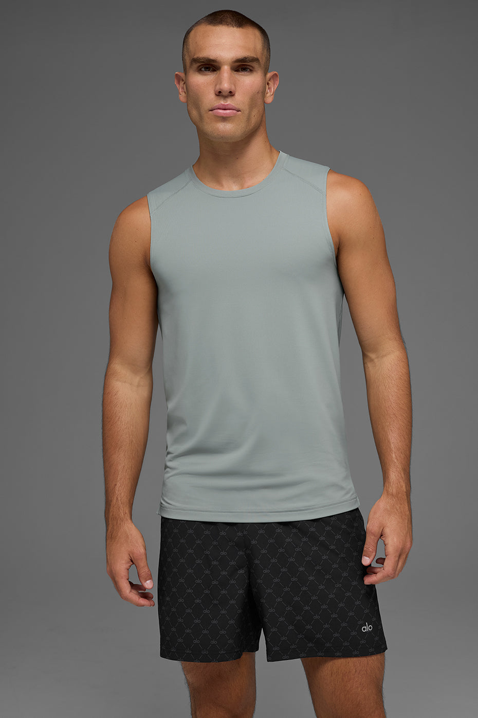 Idol Muscle Tank   Lunar Grey