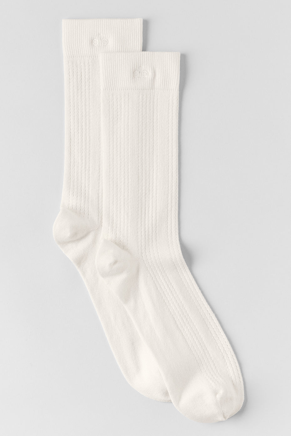 Cashmere Mesh Sock   Ivory