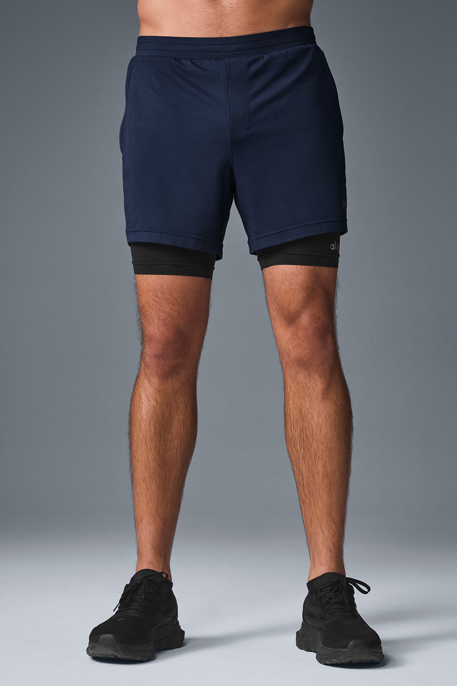 Conquer React 2 In 1 Performance Short   Navy/Black