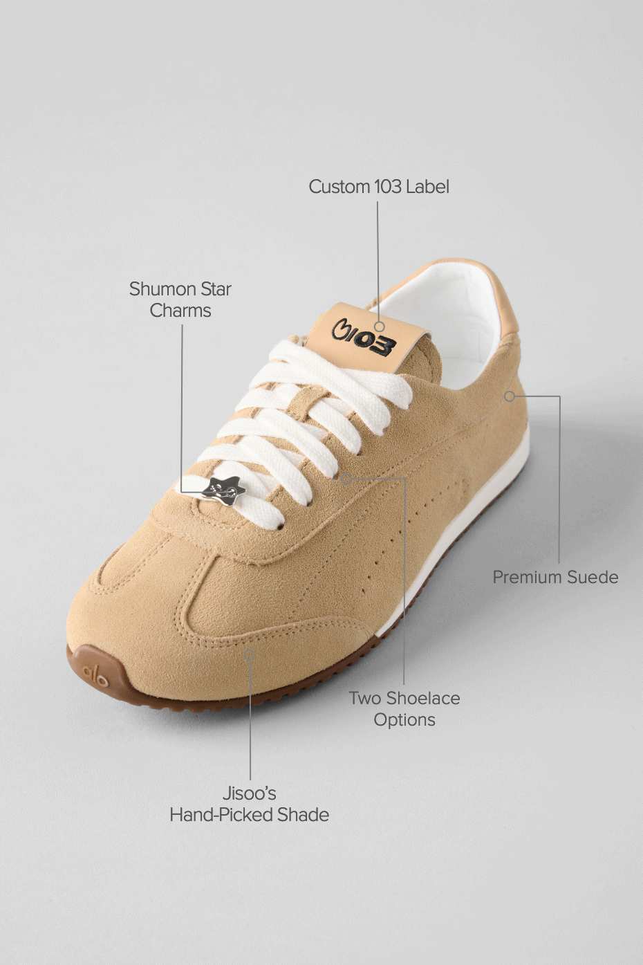 Alternative view of ALO Sunset Sneaker + Jisoo   Caramel Cream