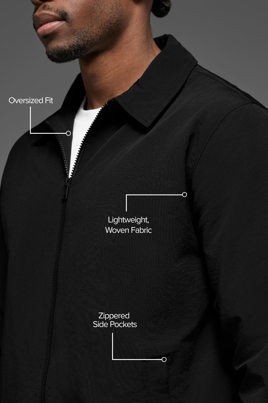 Alternative view of Torrent Overshirt   Black