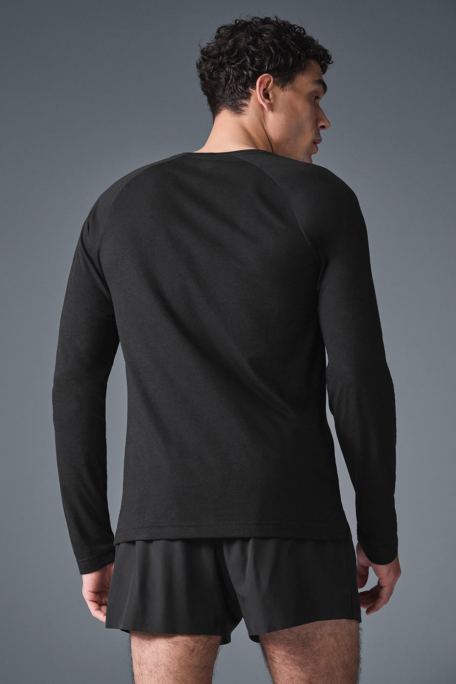 Alternative view of Triumph Long Sleeve Tee   Black