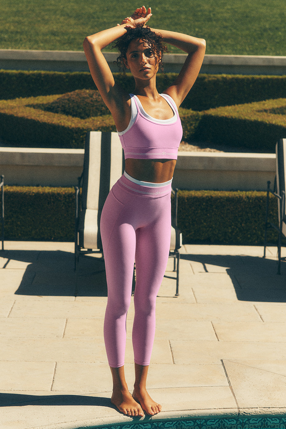 Airbrush High Waist 7/8 Better Together Legging   Candy Heart Pink/White